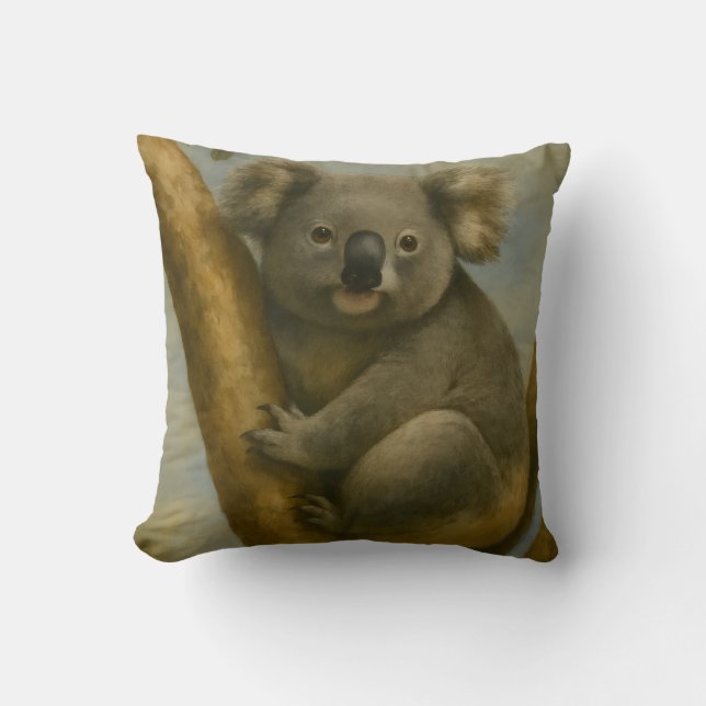 Almofada Koala em Luz Silenciosa (Frente)