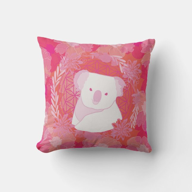 Almofada Koala Flower da vida (Frente)