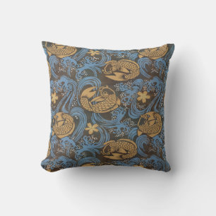 Almofada Koi Carp Brown Japonês