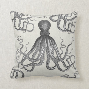 Almofada Kraken - polvo gigante preto/Cthulhu