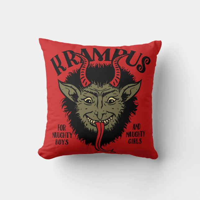 Almofada Krampus Face Naughty (Frente)