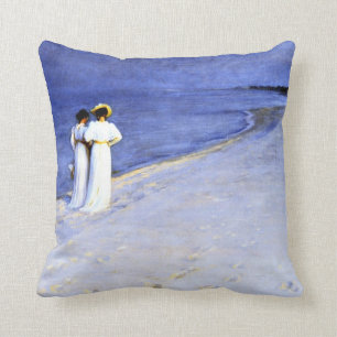 Almofada Kroyer - Noite de Verão na Praia Sul de Skagen