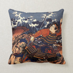 Almofada Kuniyoshi Tamomori amarrado a uma âncora enorme