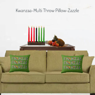 Almofada Kwanzaa - MultiTravesseiro decorativo