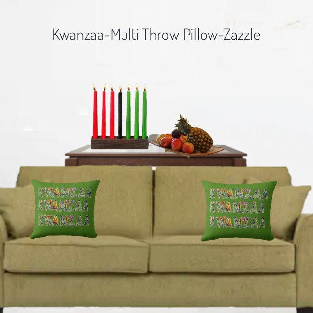 Almofada Kwanzaa - MultiTravesseiro decorativo (Criador carregado)