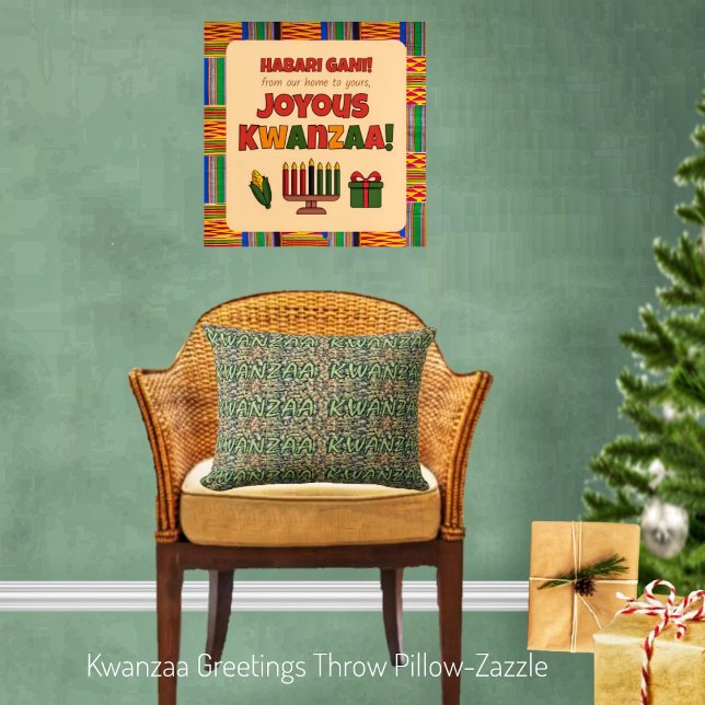 Almofada Kwanzaa Saudações (Criador carregado)