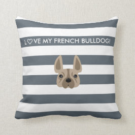 ALMOFADA L♡VE MEU BULDOGUE FRANCÊS! TRAVESSEIRO DECORATIVO