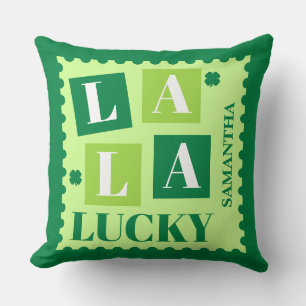 Almofada La La Lucky St. Patrick’s Day Personalizada