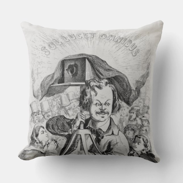 Almofada "La Photographie, Nadar (1820-1910) le grande (Frente)