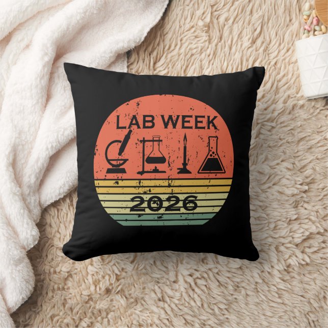 Almofada Lab Week 2026 Medical Laboratory Professionals (Cobertor)
