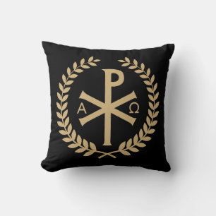 Almofada Labarum - Chi Rho - Padrão Imperial Romano