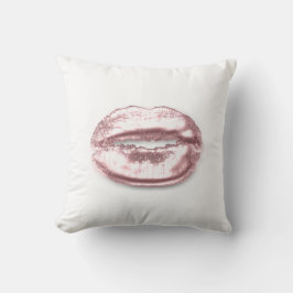 Almofada Lábios de Beijo Rosa Branco Rosa Rosa Rosa Rosa Mi