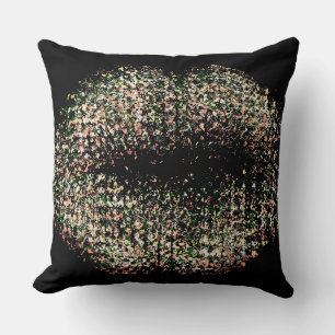 Almofada Lábios modernos de arte Abstrato nº 9