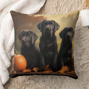 Almofada Labrador Puppy Autumn Delight Pumpkin