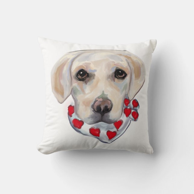 ALMOFADA LABRADOR RETRIEVER BRANCO (Frente)