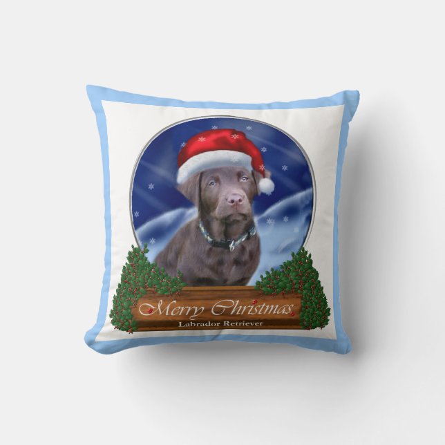 Almofada Labrador Retriever Christmas (Frente)