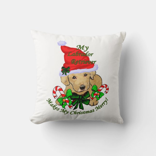 Almofada Labrador Retriever Christmas (Frente)