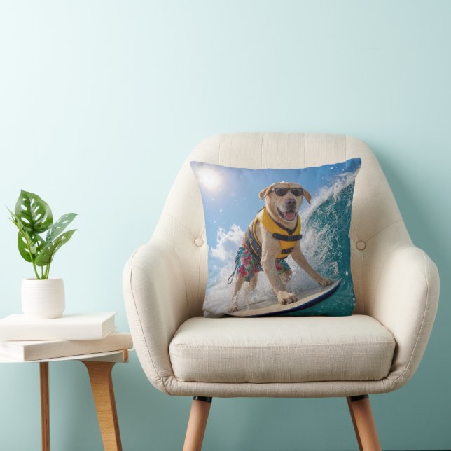 Almofada Labrador Retriever Surfista (Cadeira)