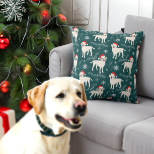 Almofada Labrador Retrievers no Natal da Neve