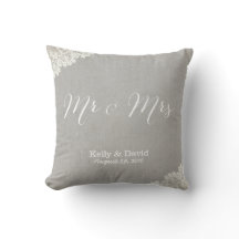 Laço rústico do vintage do casamento & Sr. & Sra.