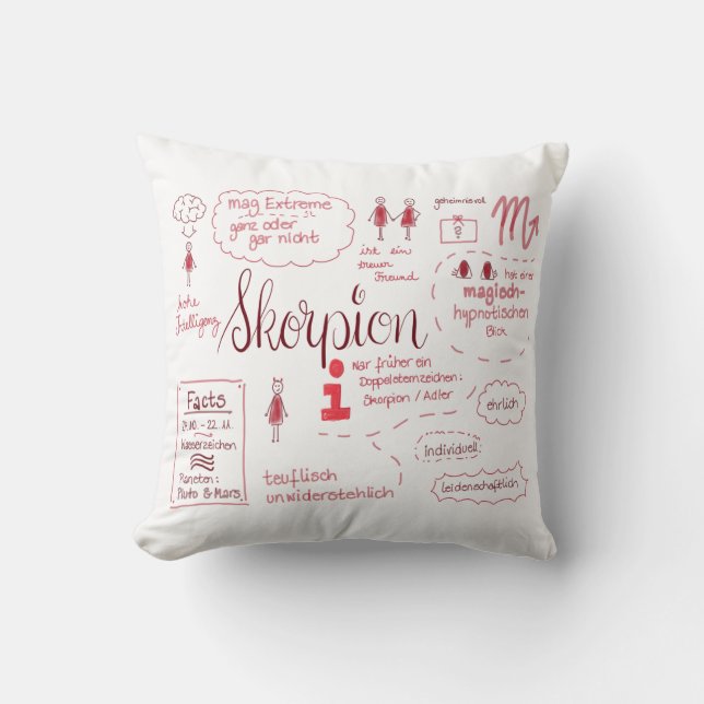 Almofada Lacrau, Sternzeichen misterioso (Frente)