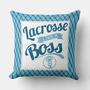 Almofada Lacrosse Como Um Travesseiro decorativo Azul Chefe