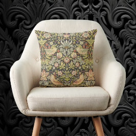 Almofada Ladrones de Morango por William Morris, Arte Antig