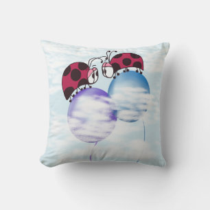 Almofada Ladybug Bonito E Cartoon Colorido De Balões