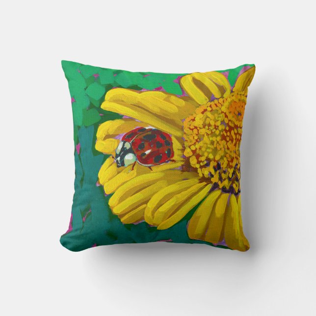Almofada Ladybug Throw Pillow (Frente)