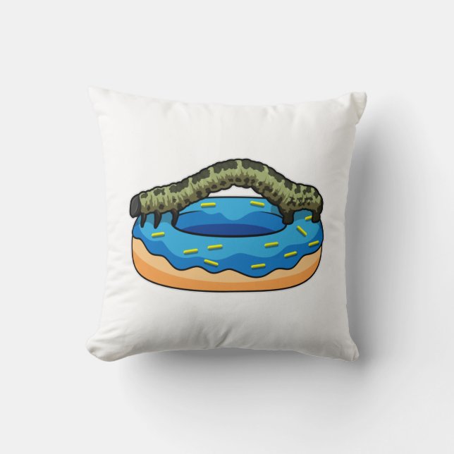 Almofada Lagarta com Rosquinha (Frente)