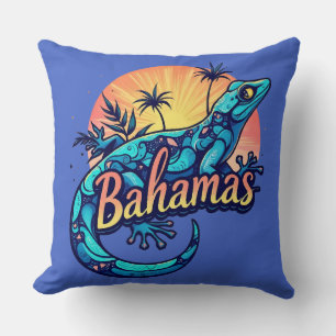 Almofada Lagarto das Bahamas no Caribe