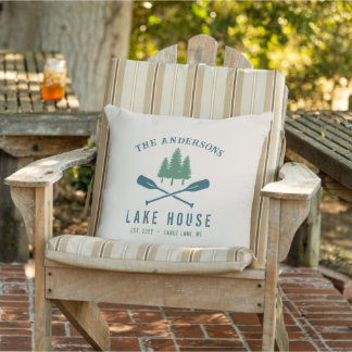 Almofada Lago Familiar Casa Barco Russo Moderno Oar Pine Tr