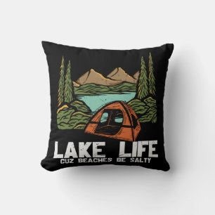 Almofada Lago Life Cuz Beaches Be Salty