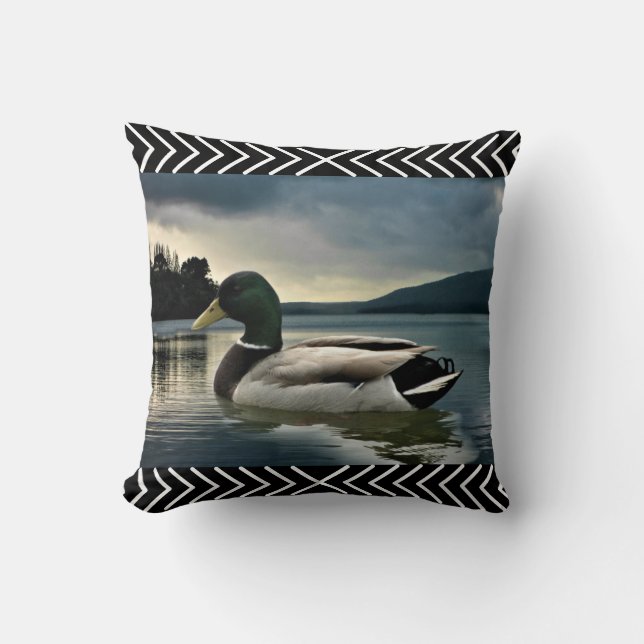 Almofada Lago Mallard Duck (Frente)