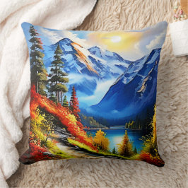 Almofada Lago Montanha: Vista Cênnica