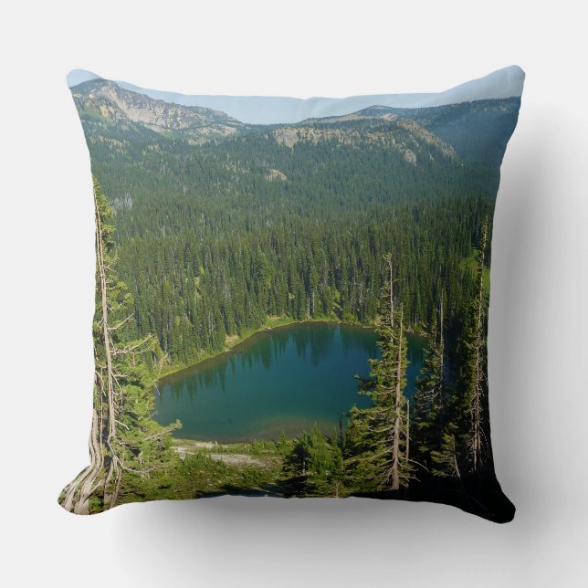 Almofada Lago Sunrise visto de cima no Parque Mount Rainier (Frente)