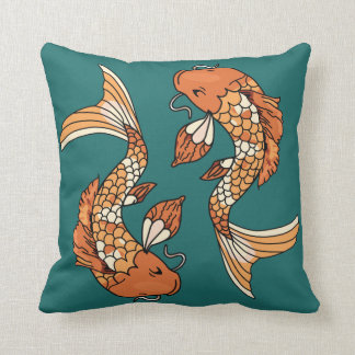 Almofada Lagoa de Koi - travesseiro decorativo