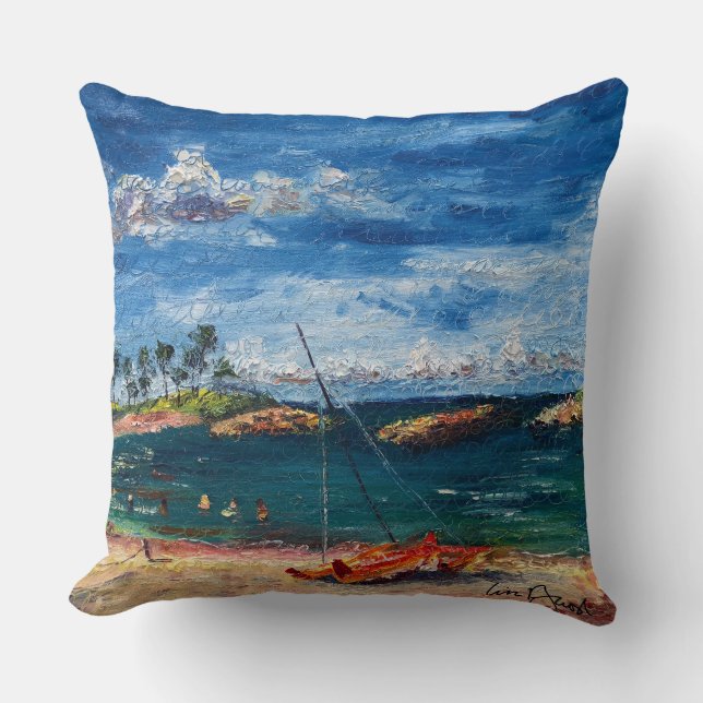 Almofada Lagoon 1, Aloha Morning Hawaii pillow (Frente)