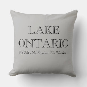 Almofada LAKE ONTARIO sem sal sem tubarões sem preocupações
