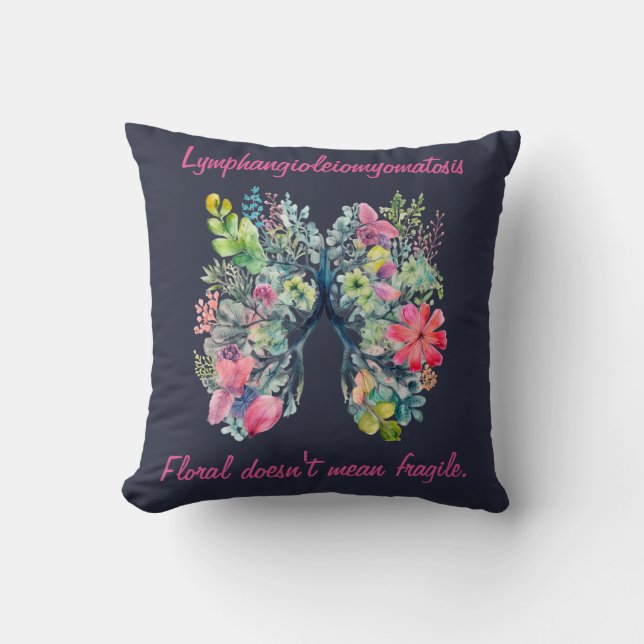 Almofada LAM Floral Doesn't Mean Women's Throw Pillow (Frente)