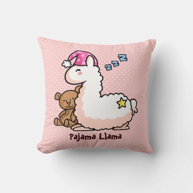 Almofada Lama do pijama (Frente)