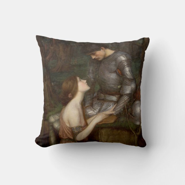 Almofada Lamia e o Soldier (por John William Waterhouse) (Frente)