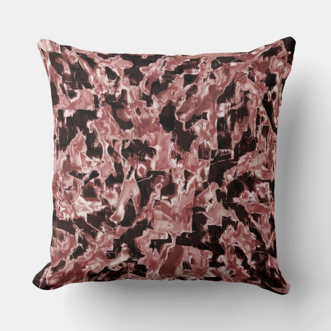 Almofada Lâminas de cobre flutuantes ou rochosas sobre fund (Frente)