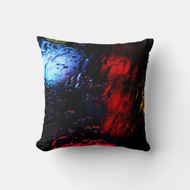 Almofada Lâmpada LED vermelha e azul (Frente)