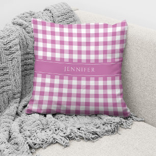 Almofada Lança-se o nome do modelo de farmácia de Gingham
