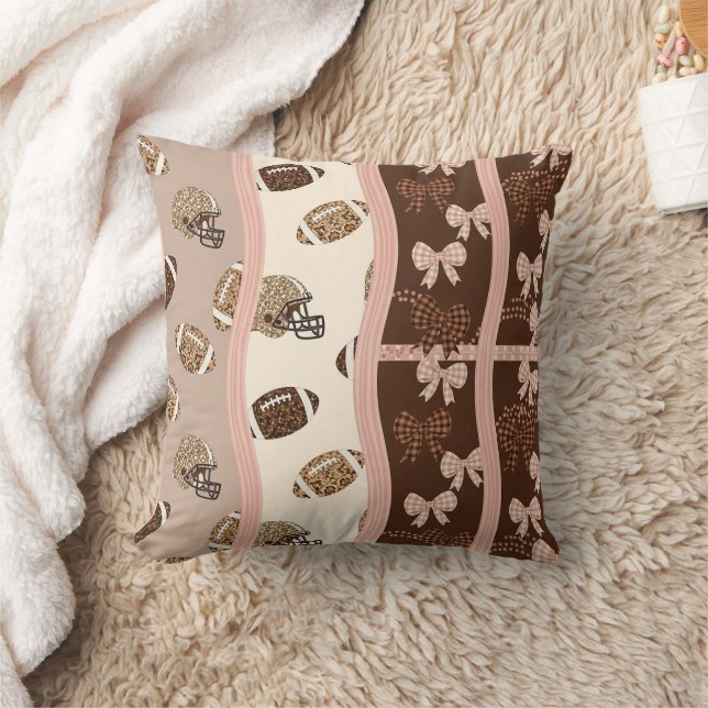 Almofada Lance de Futebol Coquette com Estampa de Leopardo  (Cobertor)