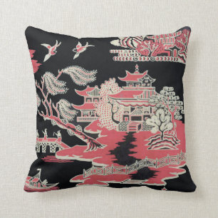Almofada Lance do travesseiro do Chinoiserie de Edwardian