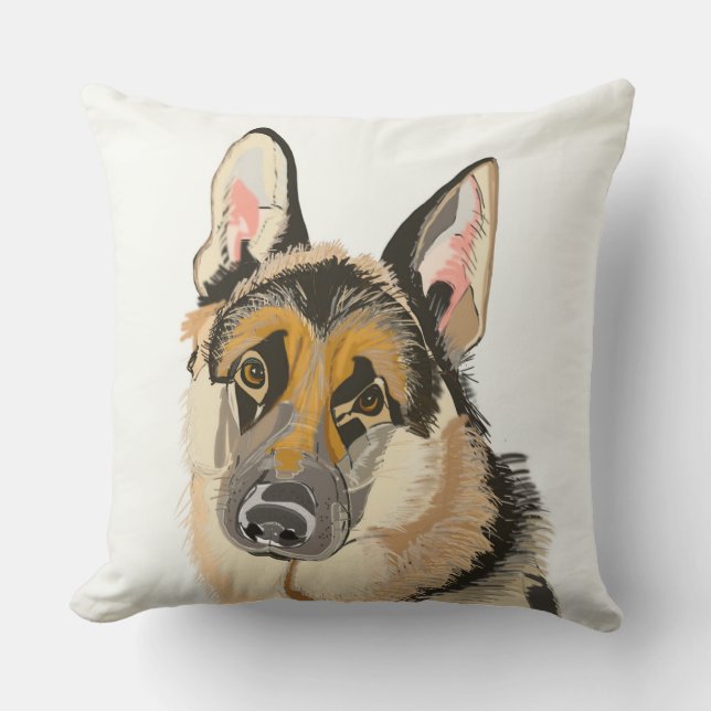Almofada Lance Pilllow do german shepherd (Frente)