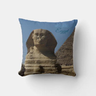 Almofada Landmark Sphinx Statue Giza Cairo Egito Souvenir