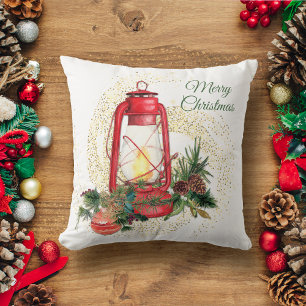 Almofada Lanterna de Natal Moda Antiga